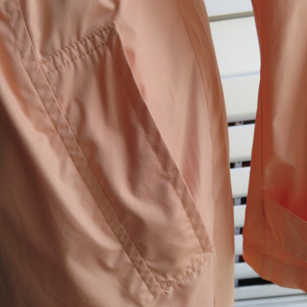 Kenneth Cole New York Trench Coat M Apricot Long Women's - Picture 8 of 14